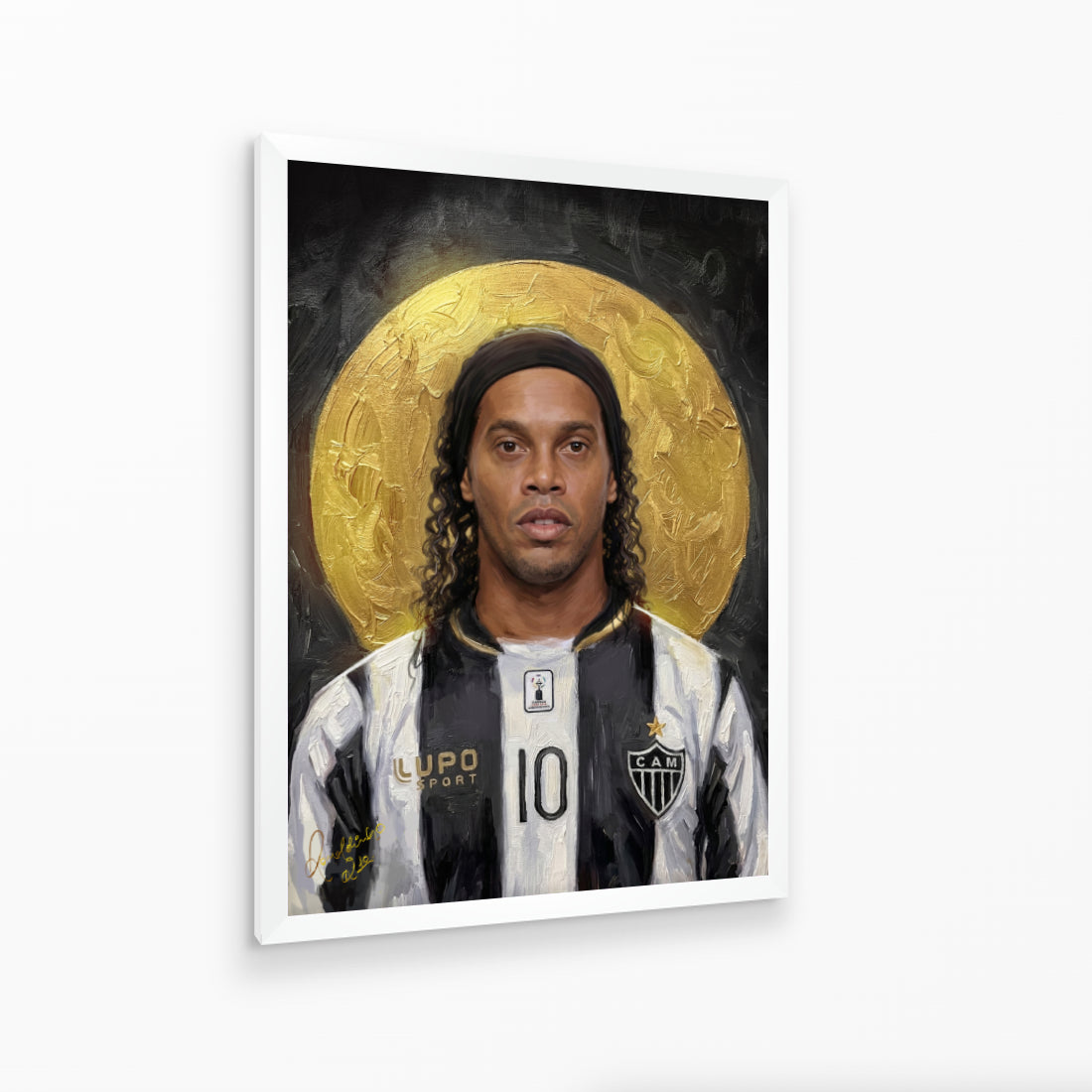 Quadro Ronaldinho: "O Bruxo do Galo"
