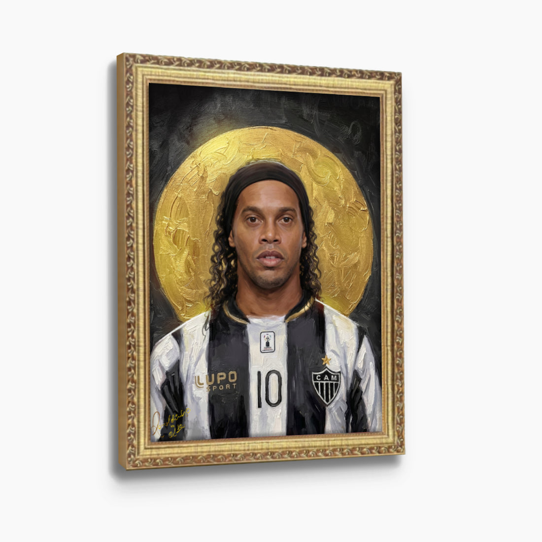 Quadro Ronaldinho: "O Bruxo do Galo"