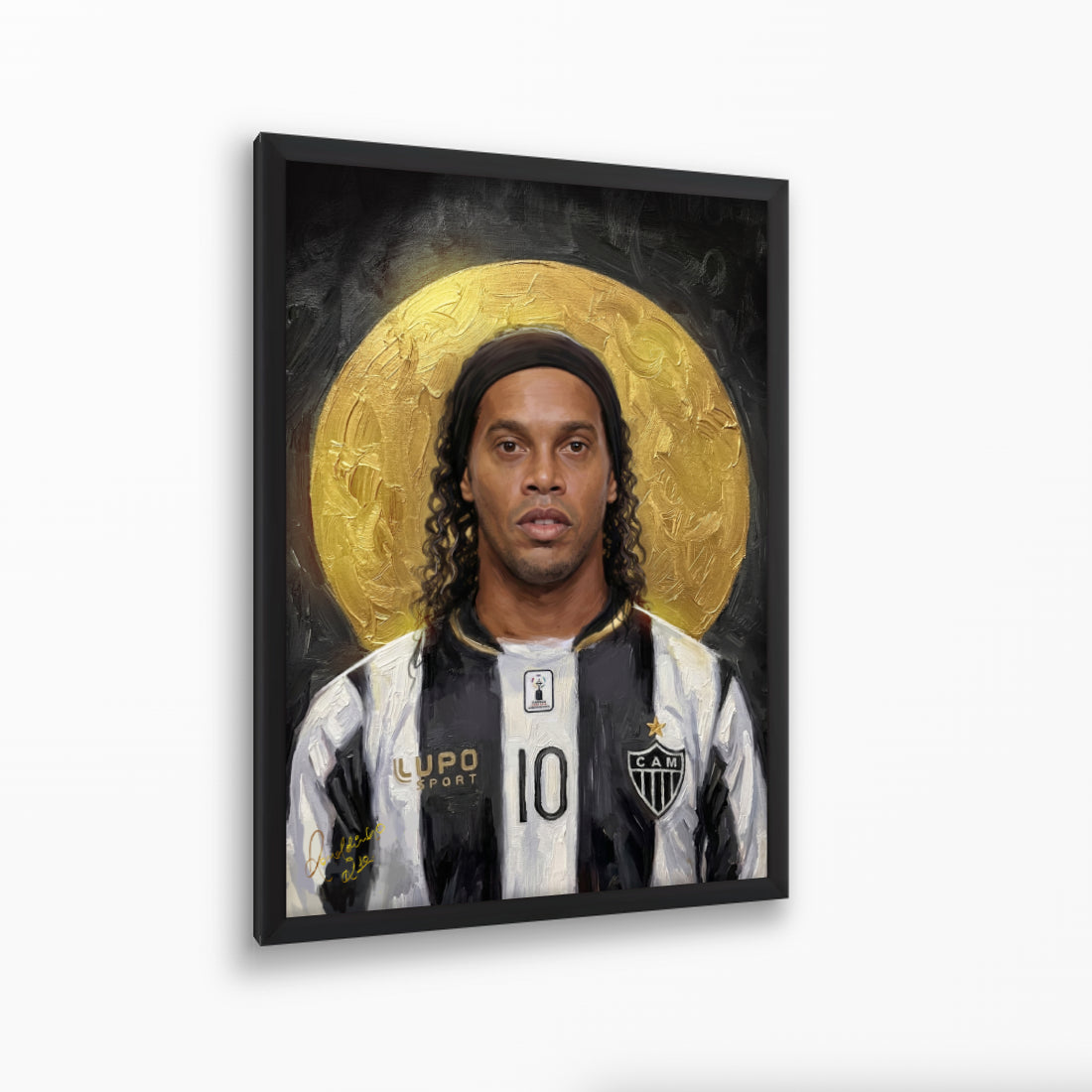 Quadro Ronaldinho: "O Bruxo do Galo"